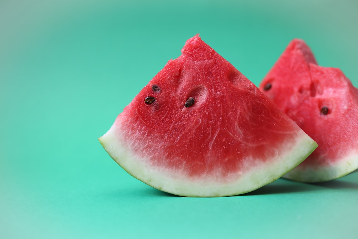 カットしたスイカ